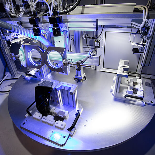 Laser marking rotary table machine for fixed/mobile rear lights - ATS ...